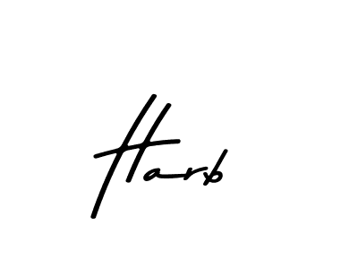 Harb stylish signature style. Best Handwritten Sign (Asem Kandis PERSONAL USE) for my name. Handwritten Signature Collection Ideas for my name Harb. Harb signature style 9 images and pictures png