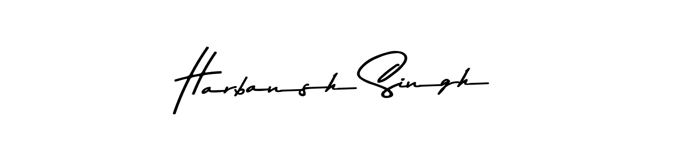 Design your own signature with our free online signature maker. With this signature software, you can create a handwritten (Asem Kandis PERSONAL USE) signature for name Harbansh Singh. Harbansh Singh signature style 9 images and pictures png