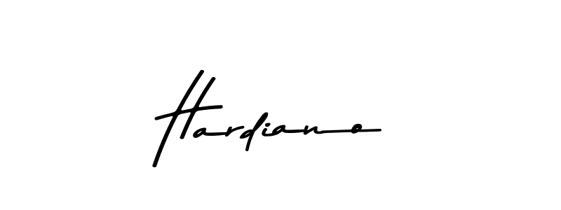 Design your own signature with our free online signature maker. With this signature software, you can create a handwritten (Asem Kandis PERSONAL USE) signature for name Hardiano. Hardiano signature style 9 images and pictures png