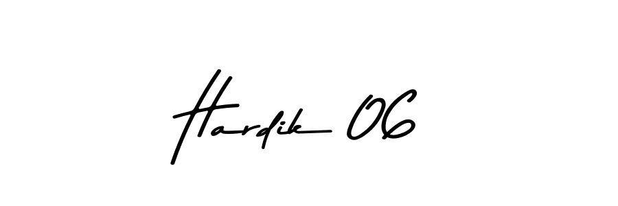 Hardik 06 stylish signature style. Best Handwritten Sign (Asem Kandis PERSONAL USE) for my name. Handwritten Signature Collection Ideas for my name Hardik 06. Hardik 06 signature style 9 images and pictures png