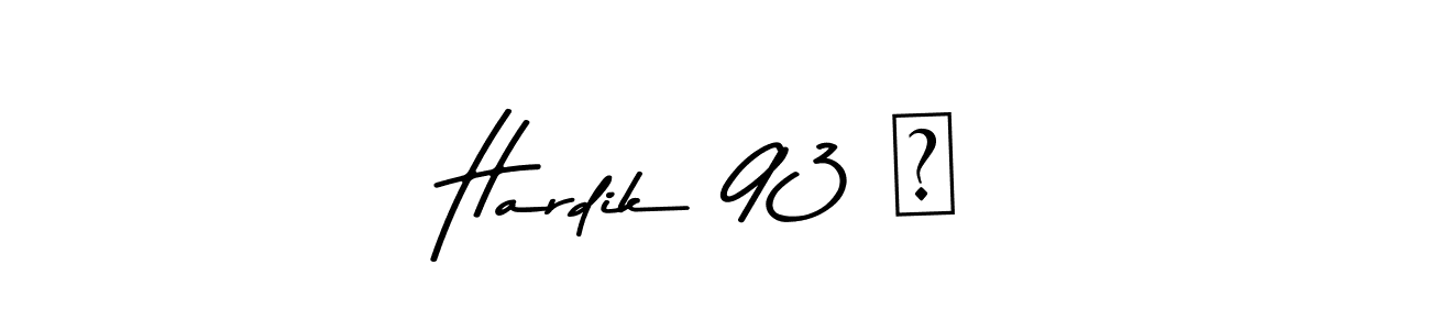 This is the best signature style for the Hardik 93 ✨ name. Also you like these signature font (Asem Kandis PERSONAL USE). Mix name signature. Hardik 93 ✨ signature style 9 images and pictures png