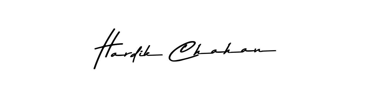 Make a beautiful signature design for name Hardik Chahan. With this signature (Asem Kandis PERSONAL USE) style, you can create a handwritten signature for free. Hardik Chahan signature style 9 images and pictures png