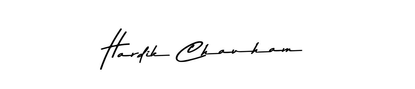 Also You can easily find your signature by using the search form. We will create Hardik Chauham name handwritten signature images for you free of cost using Asem Kandis PERSONAL USE sign style. Hardik Chauham signature style 9 images and pictures png