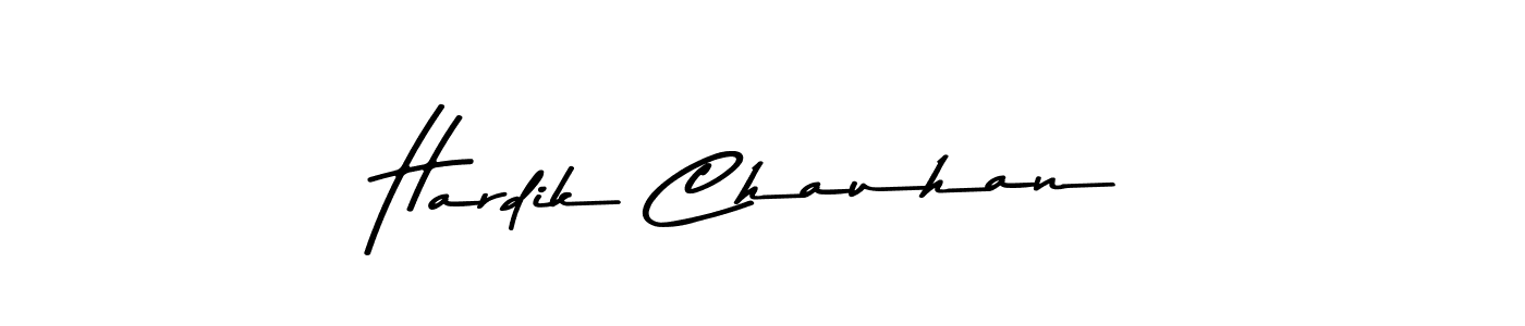 Design your own signature with our free online signature maker. With this signature software, you can create a handwritten (Asem Kandis PERSONAL USE) signature for name Hardik Chauhan. Hardik Chauhan signature style 9 images and pictures png