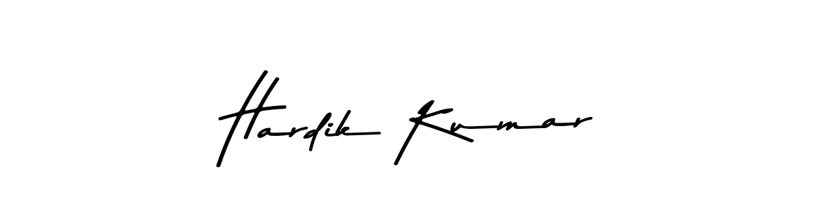 Use a signature maker to create a handwritten signature online. With this signature software, you can design (Asem Kandis PERSONAL USE) your own signature for name Hardik Kumar. Hardik Kumar signature style 9 images and pictures png