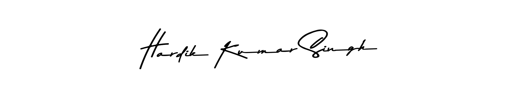 The best way (Asem Kandis PERSONAL USE) to make a short signature is to pick only two or three words in your name. The name Hardik Kumar Singh include a total of six letters. For converting this name. Hardik Kumar Singh signature style 9 images and pictures png