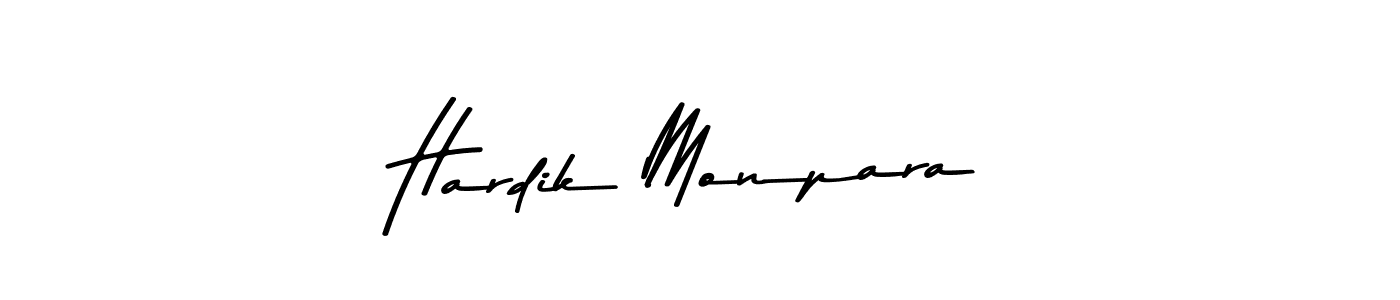 Use a signature maker to create a handwritten signature online. With this signature software, you can design (Asem Kandis PERSONAL USE) your own signature for name Hardik Monpara. Hardik Monpara signature style 9 images and pictures png