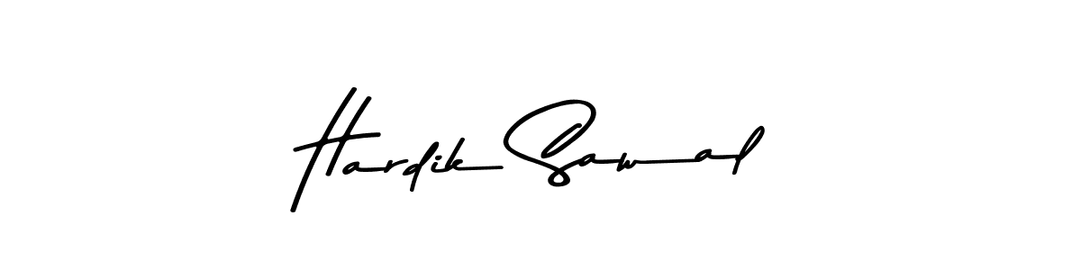 Design your own signature with our free online signature maker. With this signature software, you can create a handwritten (Asem Kandis PERSONAL USE) signature for name Hardik Sawal. Hardik Sawal signature style 9 images and pictures png