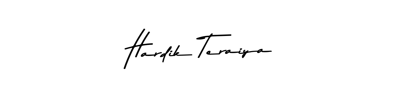 Design your own signature with our free online signature maker. With this signature software, you can create a handwritten (Asem Kandis PERSONAL USE) signature for name Hardik Teraiya. Hardik Teraiya signature style 9 images and pictures png