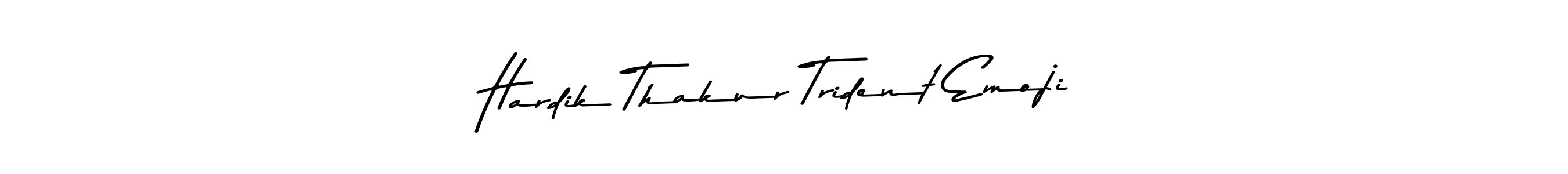 The best way (Asem Kandis PERSONAL USE) to make a short signature is to pick only two or three words in your name. The name Hardik Thakur Trident Emoji include a total of six letters. For converting this name. Hardik Thakur Trident Emoji signature style 9 images and pictures png