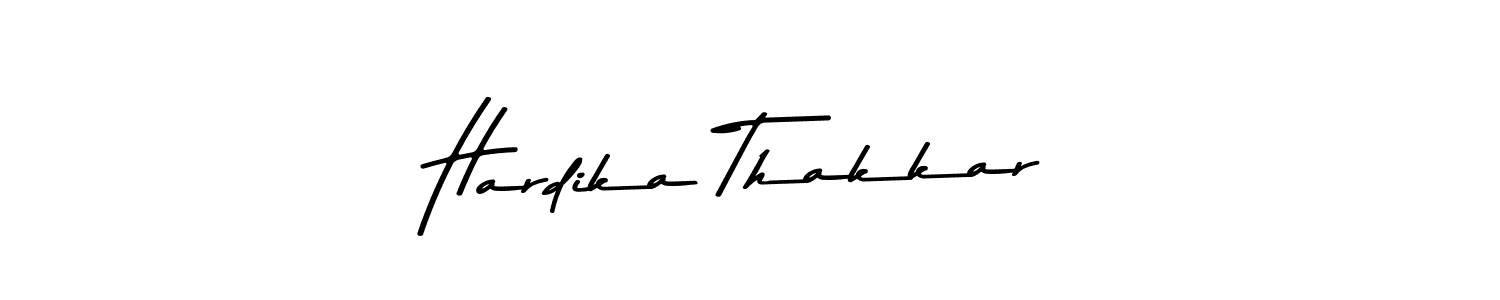 Also You can easily find your signature by using the search form. We will create Hardika Thakkar name handwritten signature images for you free of cost using Asem Kandis PERSONAL USE sign style. Hardika Thakkar signature style 9 images and pictures png