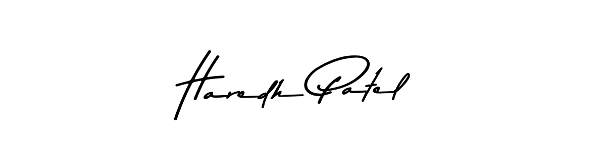 Also You can easily find your signature by using the search form. We will create Haredh Patel name handwritten signature images for you free of cost using Asem Kandis PERSONAL USE sign style. Haredh Patel signature style 9 images and pictures png