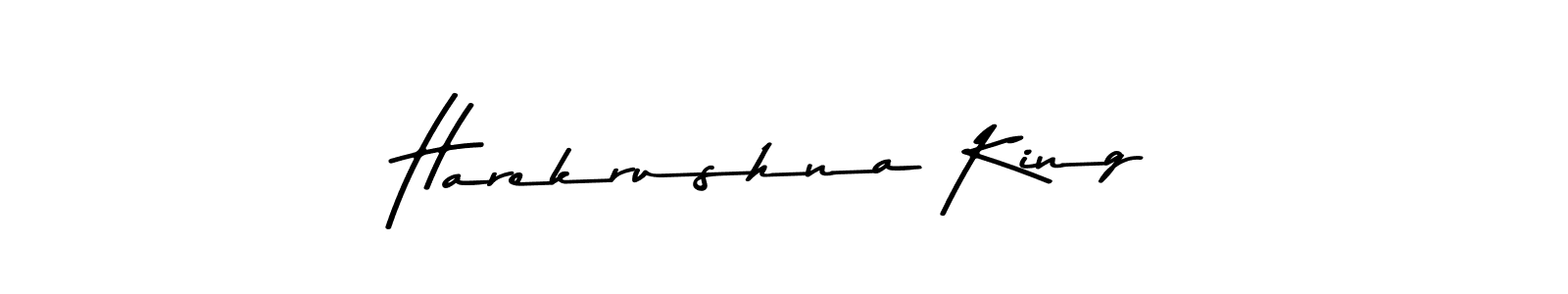 This is the best signature style for the Harekrushna King name. Also you like these signature font (Asem Kandis PERSONAL USE). Mix name signature. Harekrushna King signature style 9 images and pictures png