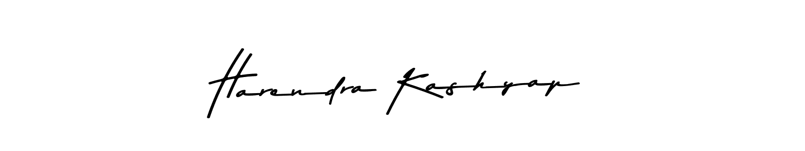 Use a signature maker to create a handwritten signature online. With this signature software, you can design (Asem Kandis PERSONAL USE) your own signature for name Harendra Kashyap. Harendra Kashyap signature style 9 images and pictures png