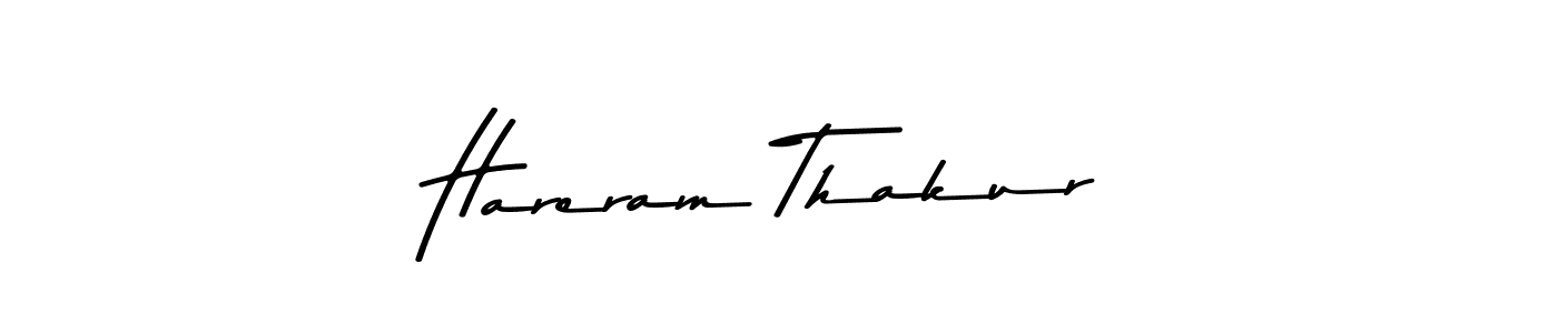 Make a beautiful signature design for name Hareram Thakur. With this signature (Asem Kandis PERSONAL USE) style, you can create a handwritten signature for free. Hareram Thakur signature style 9 images and pictures png