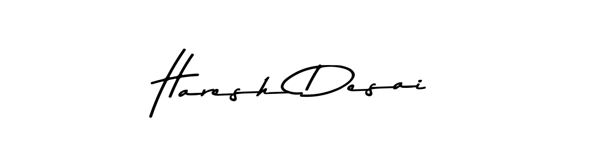 This is the best signature style for the Haresh Desai name. Also you like these signature font (Asem Kandis PERSONAL USE). Mix name signature. Haresh Desai signature style 9 images and pictures png