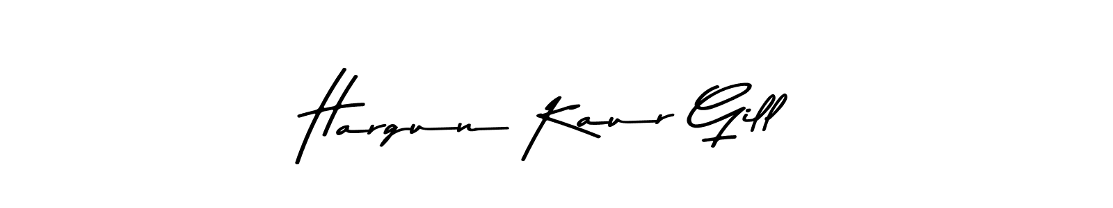 You should practise on your own different ways (Asem Kandis PERSONAL USE) to write your name (Hargun Kaur Gill) in signature. don't let someone else do it for you. Hargun Kaur Gill signature style 9 images and pictures png