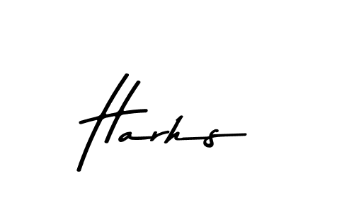 Design your own signature with our free online signature maker. With this signature software, you can create a handwritten (Asem Kandis PERSONAL USE) signature for name Harhs. Harhs signature style 9 images and pictures png