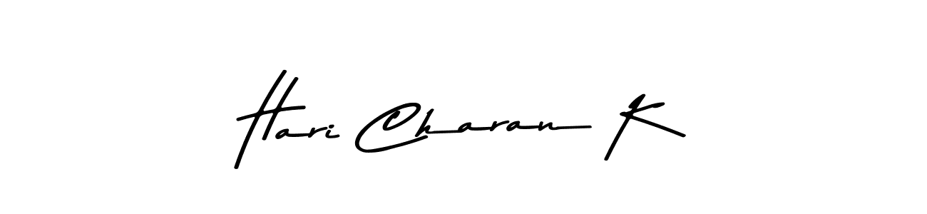 Asem Kandis PERSONAL USE is a professional signature style that is perfect for those who want to add a touch of class to their signature. It is also a great choice for those who want to make their signature more unique. Get Hari Charan K name to fancy signature for free. Hari Charan K signature style 9 images and pictures png
