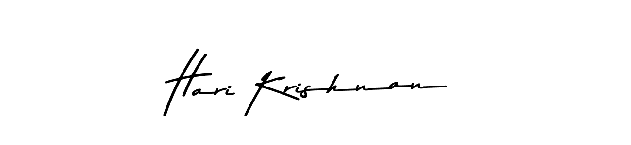 Make a beautiful signature design for name Hari Krishnan. With this signature (Asem Kandis PERSONAL USE) style, you can create a handwritten signature for free. Hari Krishnan signature style 9 images and pictures png