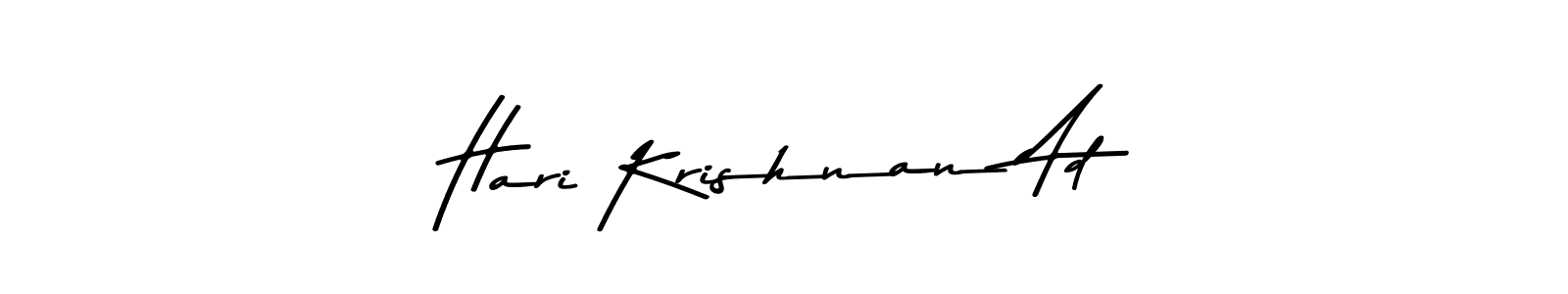 Create a beautiful signature design for name Hari Krishnan Ad. With this signature (Asem Kandis PERSONAL USE) fonts, you can make a handwritten signature for free. Hari Krishnan Ad signature style 9 images and pictures png