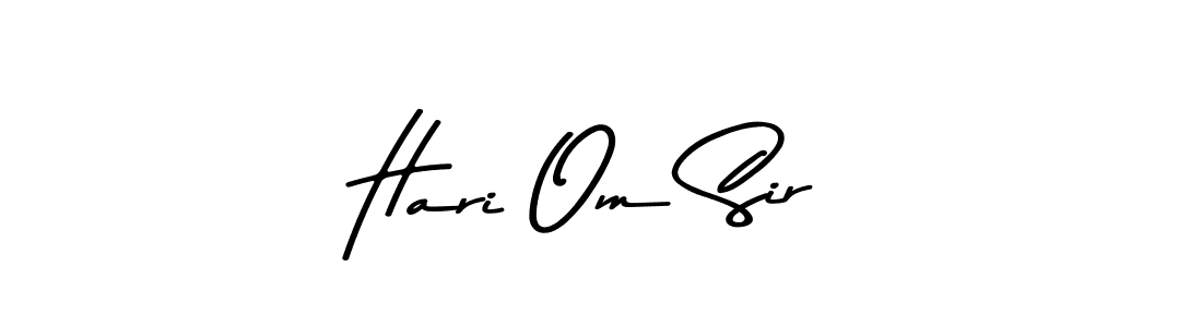 This is the best signature style for the Hari Om Sir name. Also you like these signature font (Asem Kandis PERSONAL USE). Mix name signature. Hari Om Sir signature style 9 images and pictures png