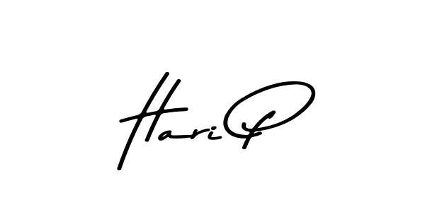 How to make Hari P name signature. Use Asem Kandis PERSONAL USE style for creating short signs online. This is the latest handwritten sign. Hari P signature style 9 images and pictures png