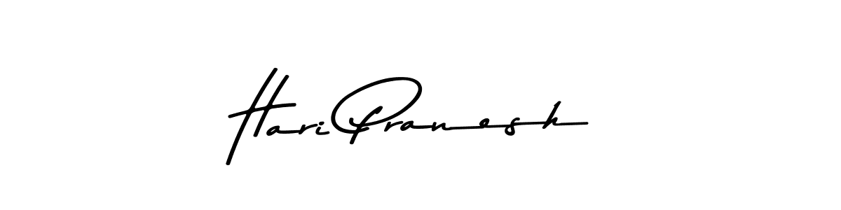 Make a beautiful signature design for name Hari Pranesh. With this signature (Asem Kandis PERSONAL USE) style, you can create a handwritten signature for free. Hari Pranesh signature style 9 images and pictures png