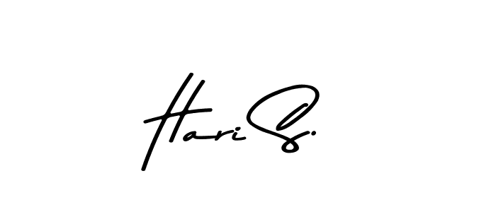 This is the best signature style for the Hari S. name. Also you like these signature font (Asem Kandis PERSONAL USE). Mix name signature. Hari S. signature style 9 images and pictures png