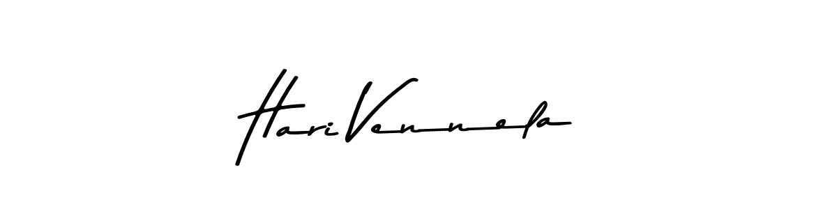 Make a beautiful signature design for name Hari Vennela. With this signature (Asem Kandis PERSONAL USE) style, you can create a handwritten signature for free. Hari Vennela signature style 9 images and pictures png