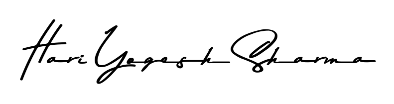 Similarly Asem Kandis PERSONAL USE is the best handwritten signature design. Signature creator online. You can use it as an online autograph creator for name Hari Yogesh Sharma. Hari Yogesh Sharma signature style 9 images and pictures png