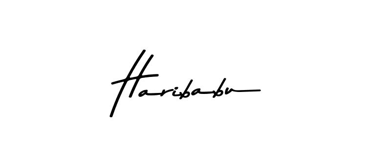 Also we have Haribabu name is the best signature style. Create professional handwritten signature collection using Asem Kandis PERSONAL USE autograph style. Haribabu signature style 9 images and pictures png