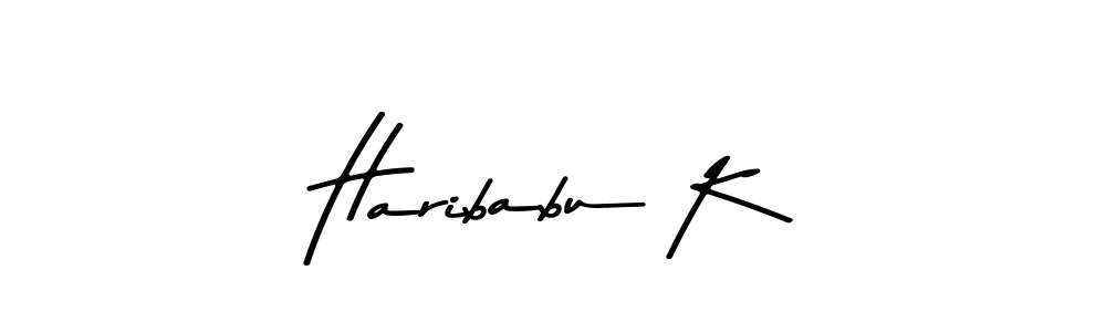 How to Draw Haribabu K signature style? Asem Kandis PERSONAL USE is a latest design signature styles for name Haribabu K. Haribabu K signature style 9 images and pictures png