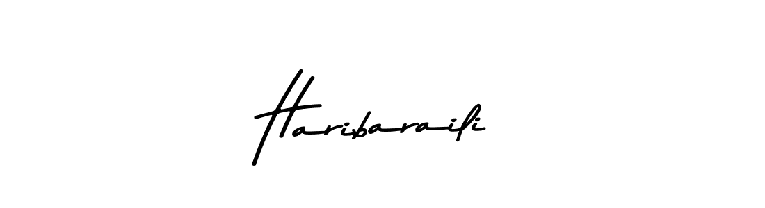 Design your own signature with our free online signature maker. With this signature software, you can create a handwritten (Asem Kandis PERSONAL USE) signature for name Haribaraili. Haribaraili signature style 9 images and pictures png