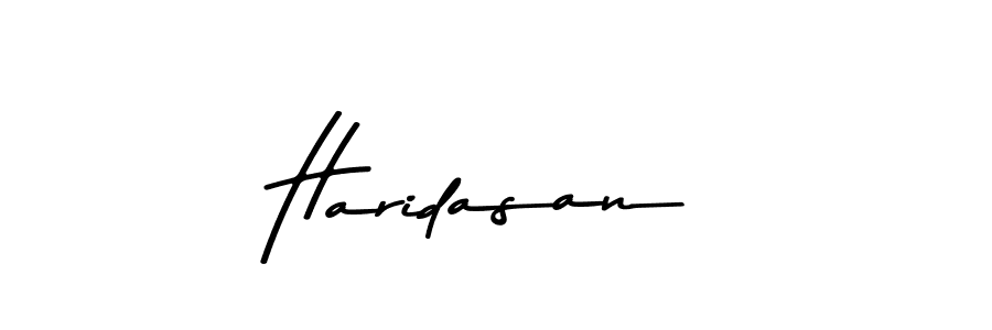 Design your own signature with our free online signature maker. With this signature software, you can create a handwritten (Asem Kandis PERSONAL USE) signature for name Haridasan. Haridasan signature style 9 images and pictures png