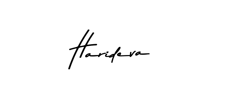 How to make Harideva signature? Asem Kandis PERSONAL USE is a professional autograph style. Create handwritten signature for Harideva name. Harideva signature style 9 images and pictures png