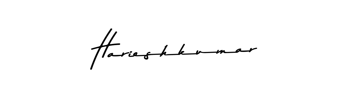 Make a beautiful signature design for name Harieshkumar. Use this online signature maker to create a handwritten signature for free. Harieshkumar signature style 9 images and pictures png