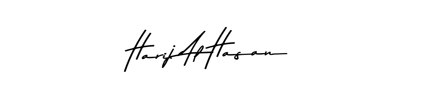 You can use this online signature creator to create a handwritten signature for the name Harij Al Hasan. This is the best online autograph maker. Harij Al Hasan signature style 9 images and pictures png