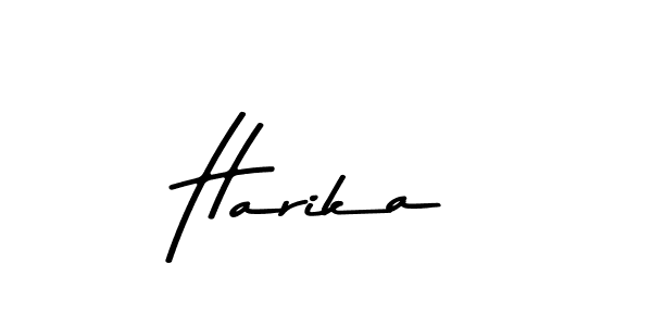 Use a signature maker to create a handwritten signature online. With this signature software, you can design (Asem Kandis PERSONAL USE) your own signature for name Harika. Harika signature style 9 images and pictures png