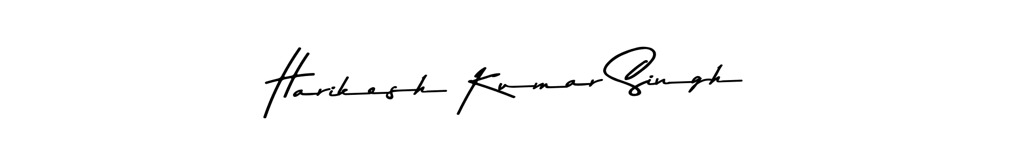 Create a beautiful signature design for name Harikesh Kumar Singh. With this signature (Asem Kandis PERSONAL USE) fonts, you can make a handwritten signature for free. Harikesh Kumar Singh signature style 9 images and pictures png