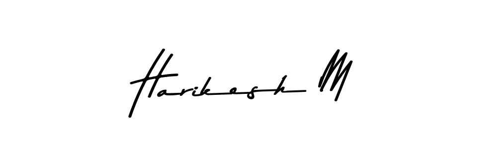 if you are searching for the best signature style for your name Harikesh M. so please give up your signature search. here we have designed multiple signature styles  using Asem Kandis PERSONAL USE. Harikesh M signature style 9 images and pictures png
