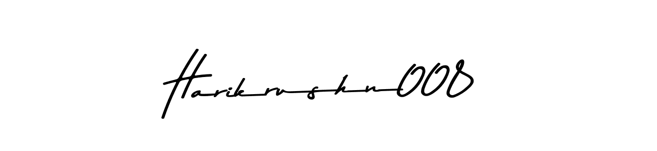Use a signature maker to create a handwritten signature online. With this signature software, you can design (Asem Kandis PERSONAL USE) your own signature for name Harikrushn008. Harikrushn008 signature style 9 images and pictures png