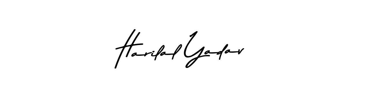 Make a beautiful signature design for name Harilal Yadav. With this signature (Asem Kandis PERSONAL USE) style, you can create a handwritten signature for free. Harilal Yadav signature style 9 images and pictures png