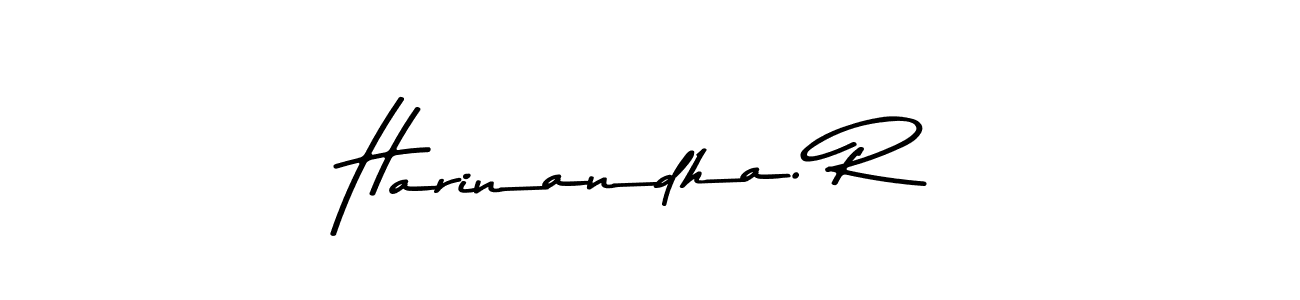 Design your own signature with our free online signature maker. With this signature software, you can create a handwritten (Asem Kandis PERSONAL USE) signature for name Harinandha. R. Harinandha. R signature style 9 images and pictures png