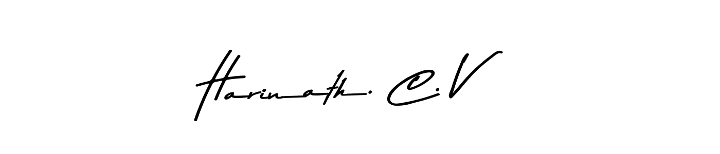 Also You can easily find your signature by using the search form. We will create Harinath. C. V name handwritten signature images for you free of cost using Asem Kandis PERSONAL USE sign style. Harinath. C. V signature style 9 images and pictures png