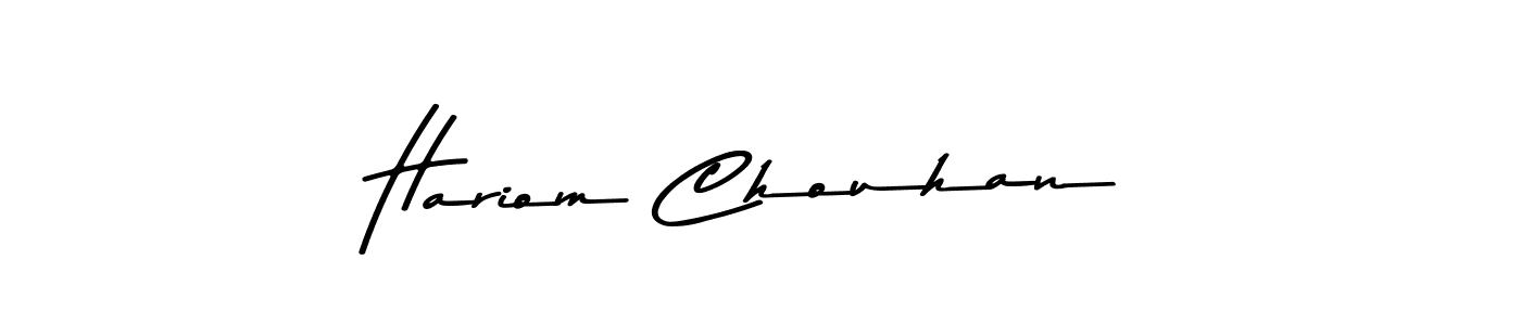 You can use this online signature creator to create a handwritten signature for the name Hariom Chouhan. This is the best online autograph maker. Hariom Chouhan signature style 9 images and pictures png