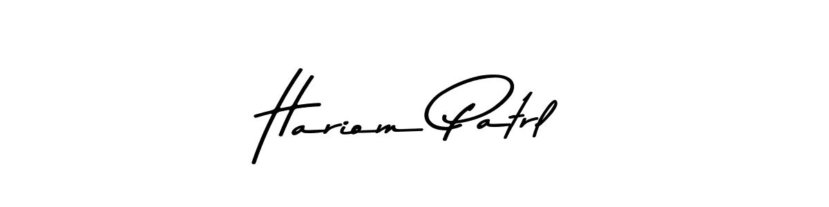 See photos of Hariom Patrl official signature by Spectra . Check more albums & portfolios. Read reviews & check more about Asem Kandis PERSONAL USE font. Hariom Patrl signature style 9 images and pictures png