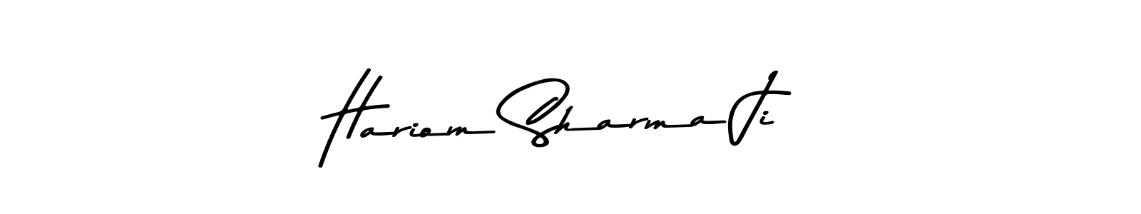 Asem Kandis PERSONAL USE is a professional signature style that is perfect for those who want to add a touch of class to their signature. It is also a great choice for those who want to make their signature more unique. Get Hariom Sharma Ji name to fancy signature for free. Hariom Sharma Ji signature style 9 images and pictures png