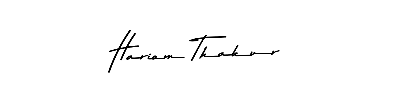 How to Draw Hariom Thakur signature style? Asem Kandis PERSONAL USE is a latest design signature styles for name Hariom Thakur. Hariom Thakur signature style 9 images and pictures png