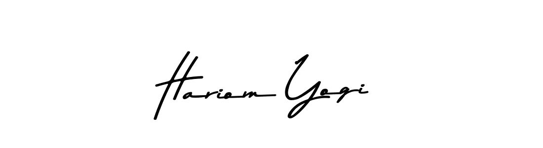 Use a signature maker to create a handwritten signature online. With this signature software, you can design (Asem Kandis PERSONAL USE) your own signature for name Hariom Yogi. Hariom Yogi signature style 9 images and pictures png